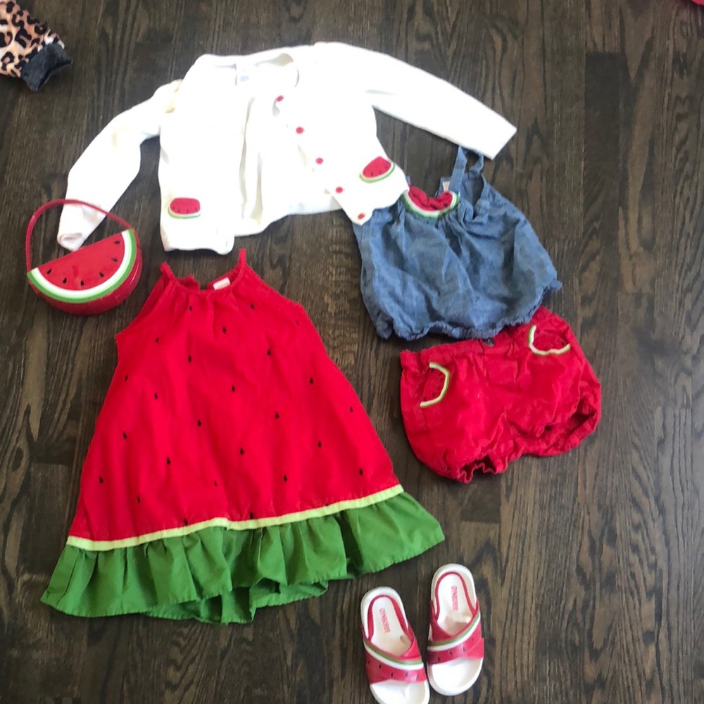 Gymboree girls summer watermelon collection- 4t